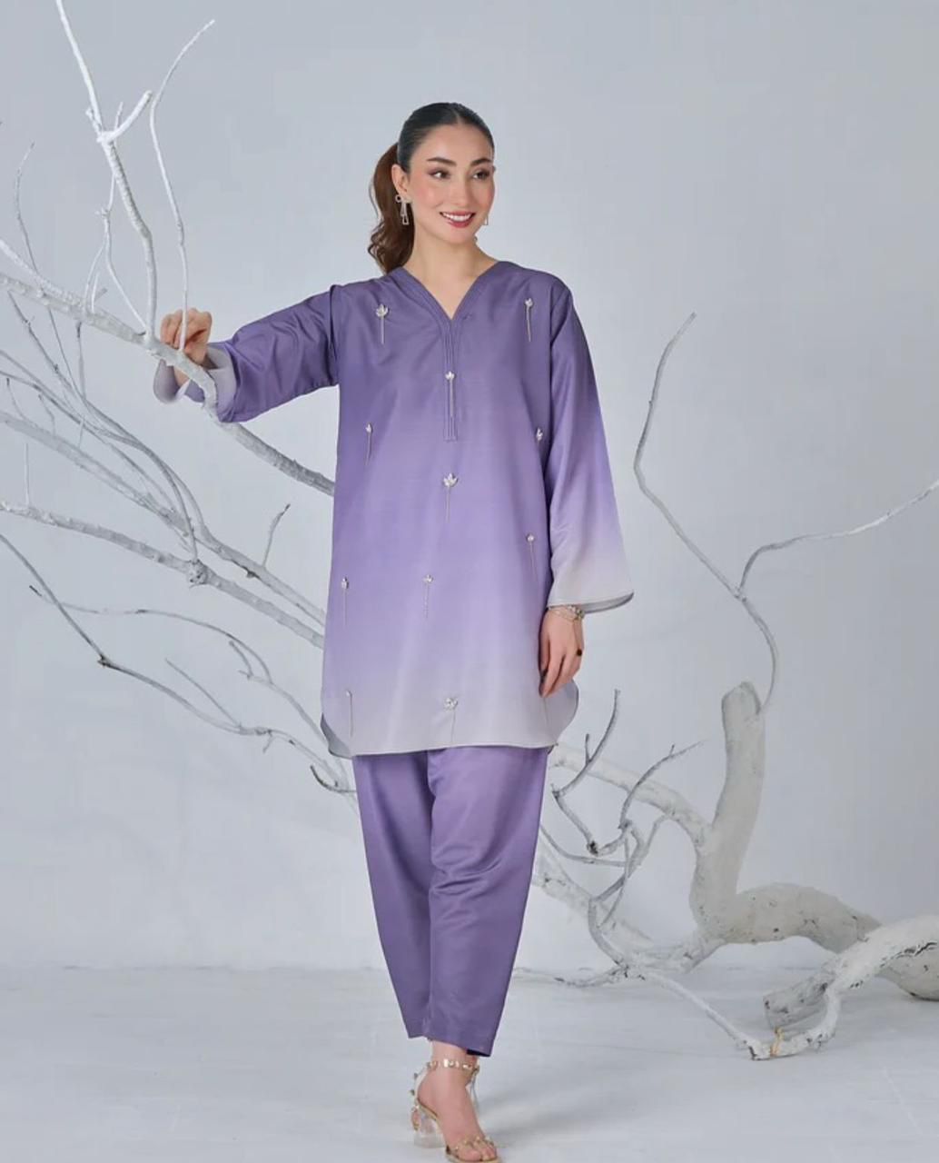 WINTER SILK DIGITAL PRINTED 3-PIECE - SD#46